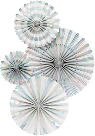 Basics Party Fans  - Holographic